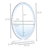 Crystal Round Vanity Mirror
