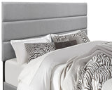 HOBOKEN Gray Linen 46" Height Platform Bed
