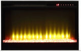 ACROPOLIS Mirrored 81" Wide Fireplace with LED Lights