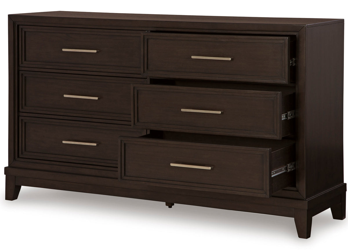 HOLLINS Grayish Brown 64" Wide x 38" Height Dresser
