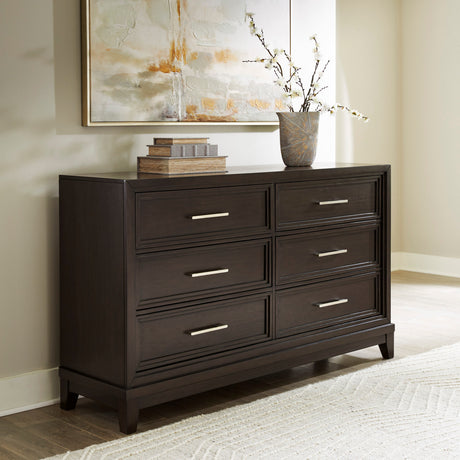 HOLLINS Grayish Brown 64" Wide x 38" Height Dresser