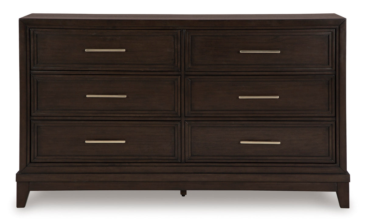 HOLLINS Grayish Brown 64" Wide x 38" Height Dresser