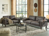 HOLYFIELD Dark Gray 58" Wide Loveseat