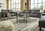 HOLYFIELD Dark Gray 58" Wide Loveseat