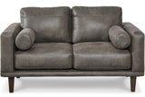 HOLYFIELD Dark Gray 58" Wide Loveseat