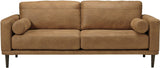 HOLYFIELD Caramel Brown 82" Wide Sofa