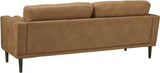 HOLYFIELD Caramel Brown Sofa & Loveseat
