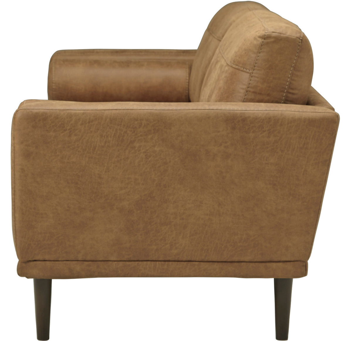HOLYFIELD Caramel Brown Sofa & Loveseat