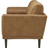 HOLYFIELD Caramel Brown Sofa & Loveseat