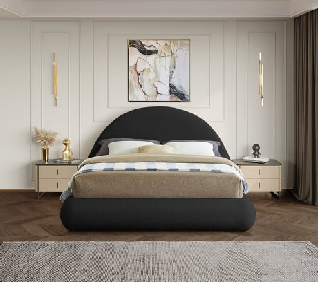 HORITO Black Faux Shearling Bed