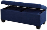 Hank Blue Bench & Ottomans