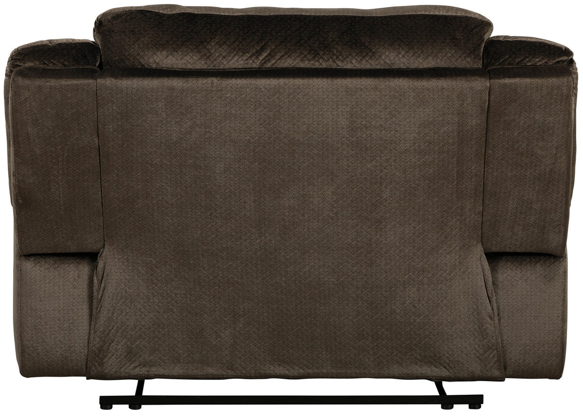 REYMAR Brown 57" Wide Manual Recliner