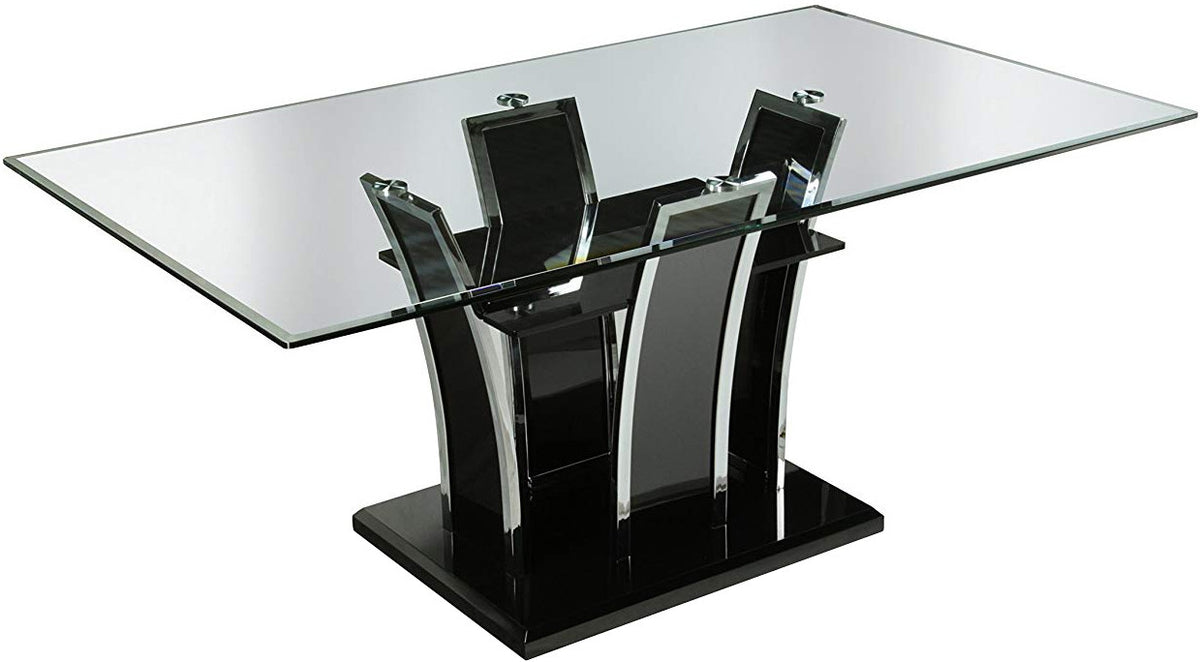 HEIZER Black 7 Piece Dining Set