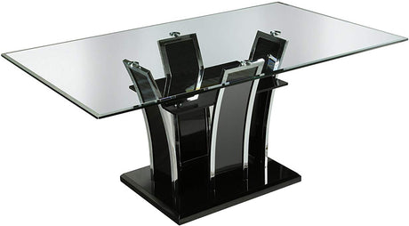 HEIZER Black 7 Piece Dining Set