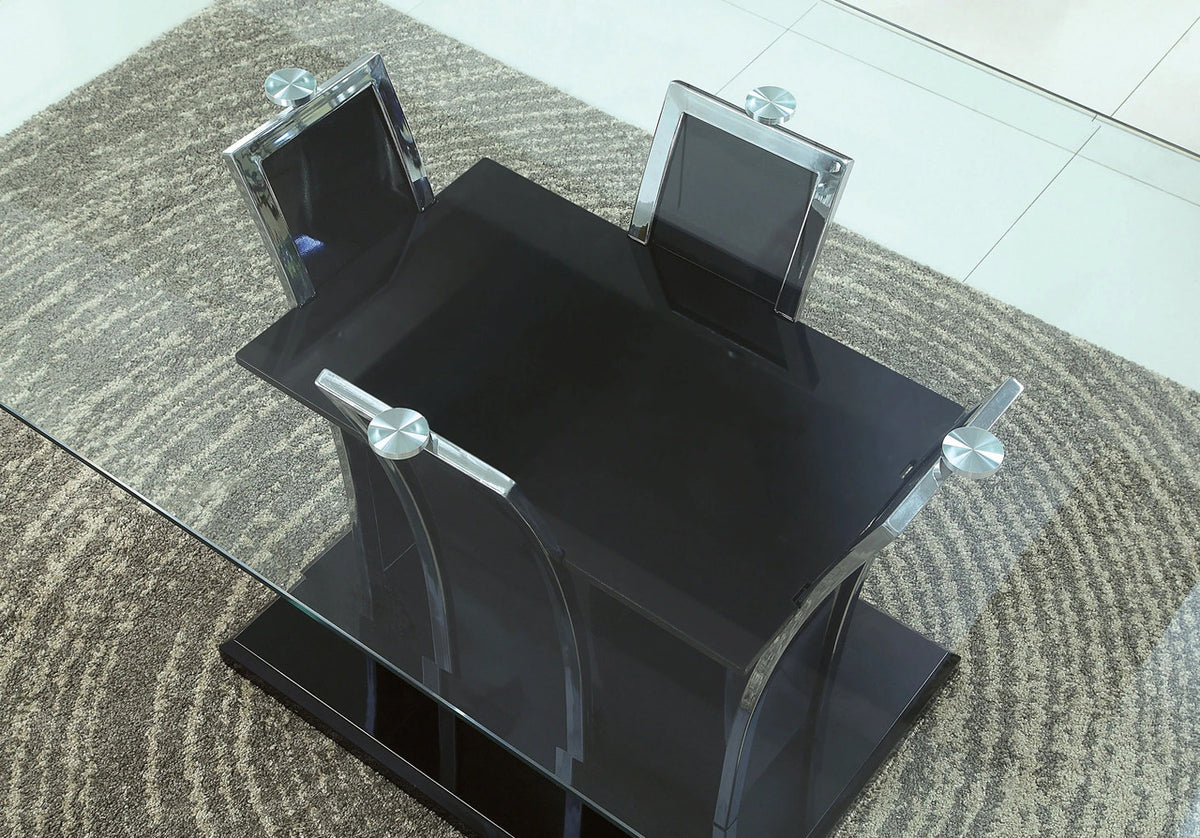 Heizer Black 72" Wide Dining Table