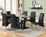 HEIZER Black 7 Piece Dining Set