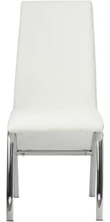 HEIZER White 17" Wide Dining Chair