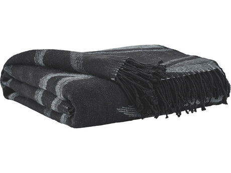 HENRY Black & Gray 50" x 60" Decorative Throw