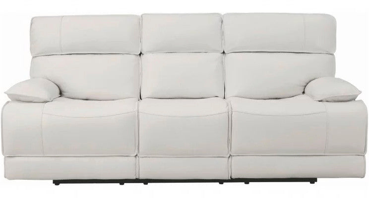 HIDDEN HILLS White Reclining Livingroom Set with Power Headrests