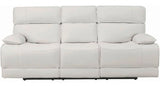 Hidden Hills White 90" Wide Reclining Sofa with Power Headrests