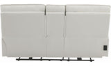 Hidden Hills White 79" Wide Reclining Loveseat with Power Headrests