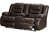 HOLTEN Brown 80" Wide Reclining Loveseat