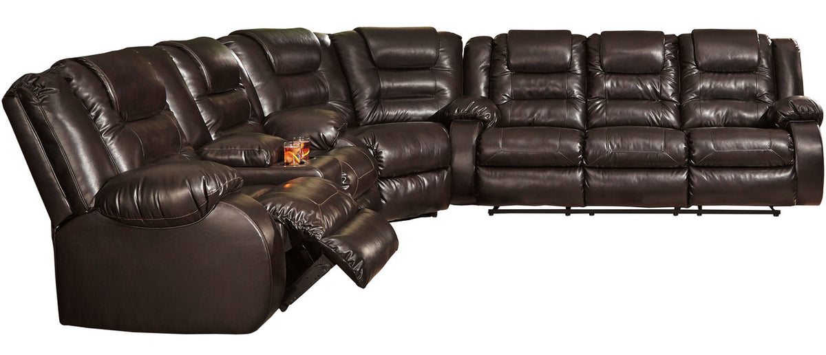 HOLTEN Brown 134" Wide Reclining Sectional *CLEARANCE*