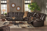 HOLTEN Brown 134" Wide Reclining Sectional *CLEARANCE*