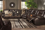 HOLTEN Brown 134" Wide Reclining Sectional *CLEARANCE*