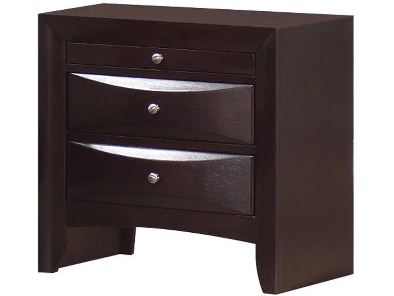 WATSON Brown Night Stand with Tray