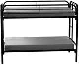 GERRY Black Twin over Twin Bunkbed