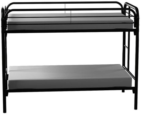 GERRY Black Twin over Twin Bunkbed