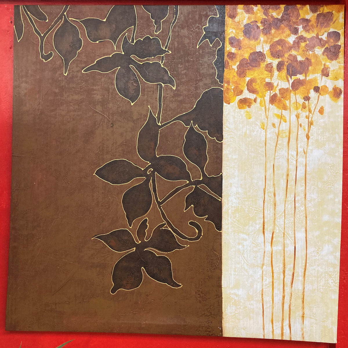 BUR BLOSSOMS 28" x 28" Wall Art