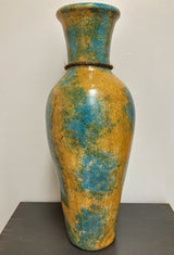 RUTILA Green and Yellow 26"H Vase