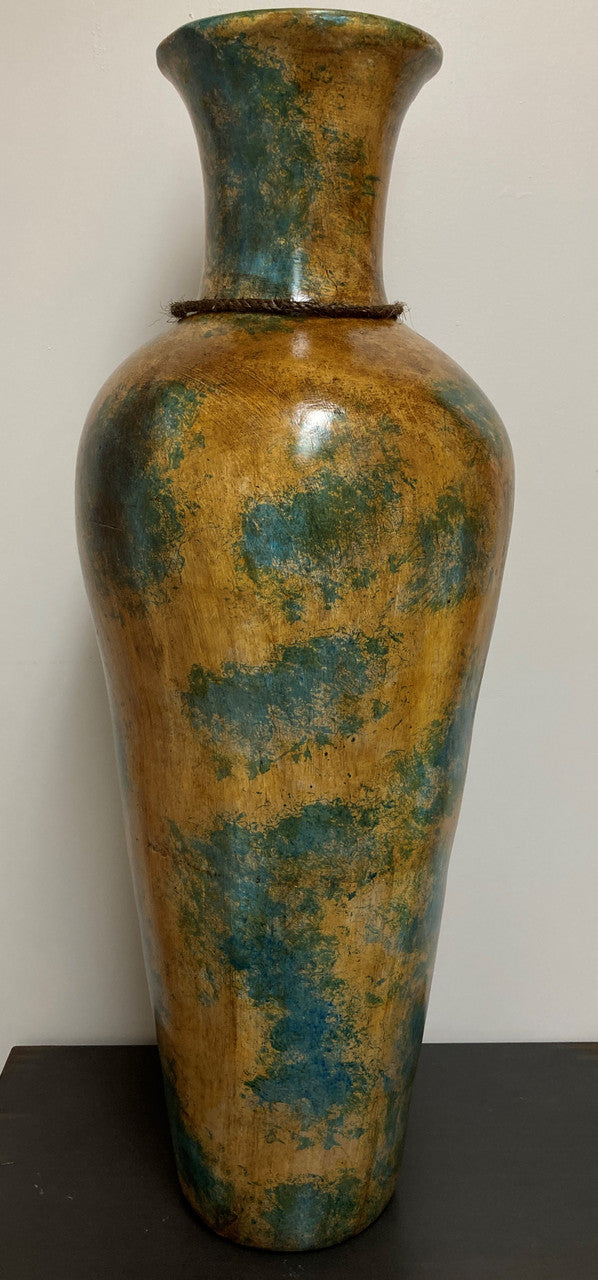 RUTILA Green and Yellow 37"H Vase