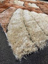 ARGYLE Rust Orange 5' x 8' Luxury 3D Area Rug