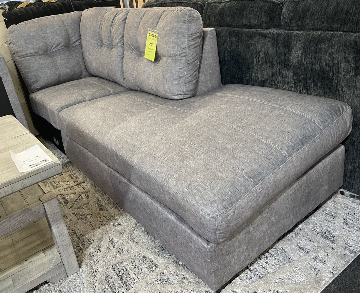 NANDRI Light Gray 34" Wide Right Arm Corner Chaise