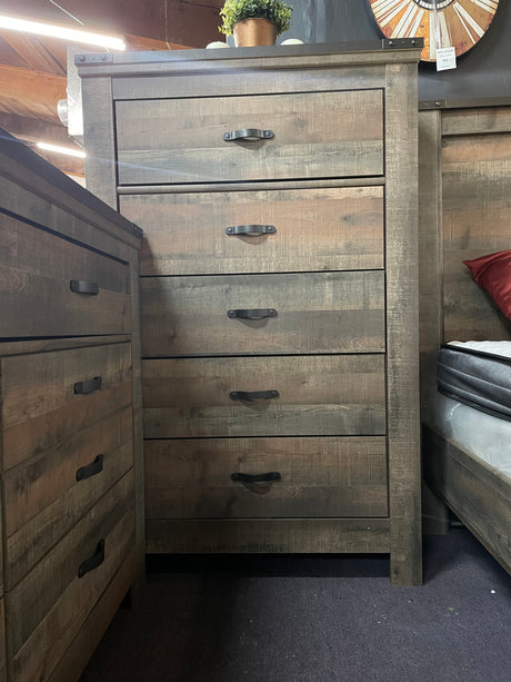 BENNI Twin Brown Bedroom Set