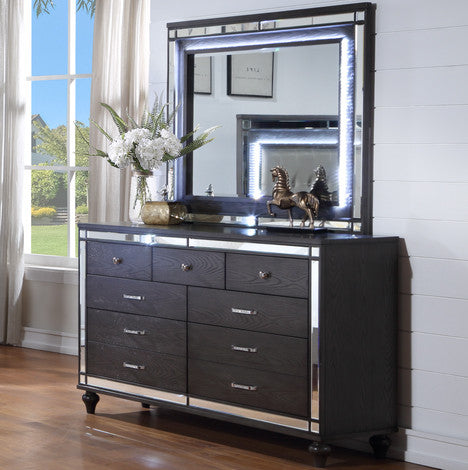 IZZMA LED 68" Wide Dresser & Mirror