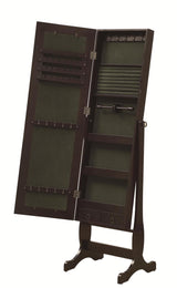 IDONIA Brown Floor Mirror with Jewelry Storage
