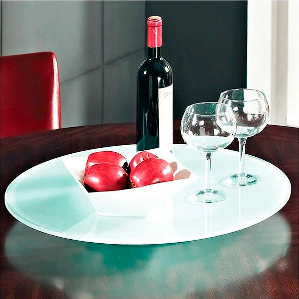 Irvine 22" Wide Frosted Lazy Susan