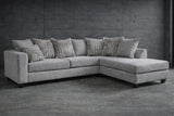 JAKOBE Gray 107" Wide Sectional