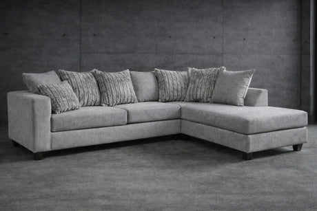 JAKOBE Gray 107" Wide Sectional