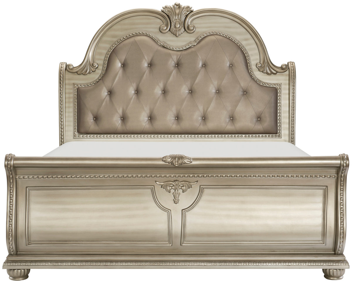 JARISSA Silver 70" Height Bed