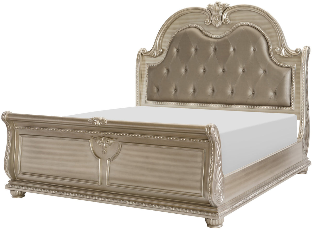 JARISSA Silver 70" Height Bed