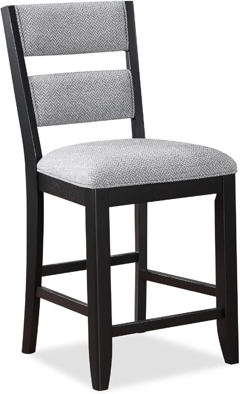 JAVIAN Black 18" Wide Counter Chair