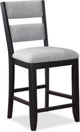 JAVIAN Black 18" Wide Counter Chair