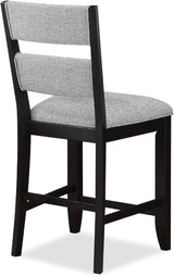 JAVIAN Black 6 Piece Counter Height Set