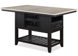 JAVIAN Black 6 Piece Counter Height Set
