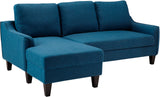 JERICO Blue 84" Wide Sectional Sleeper
